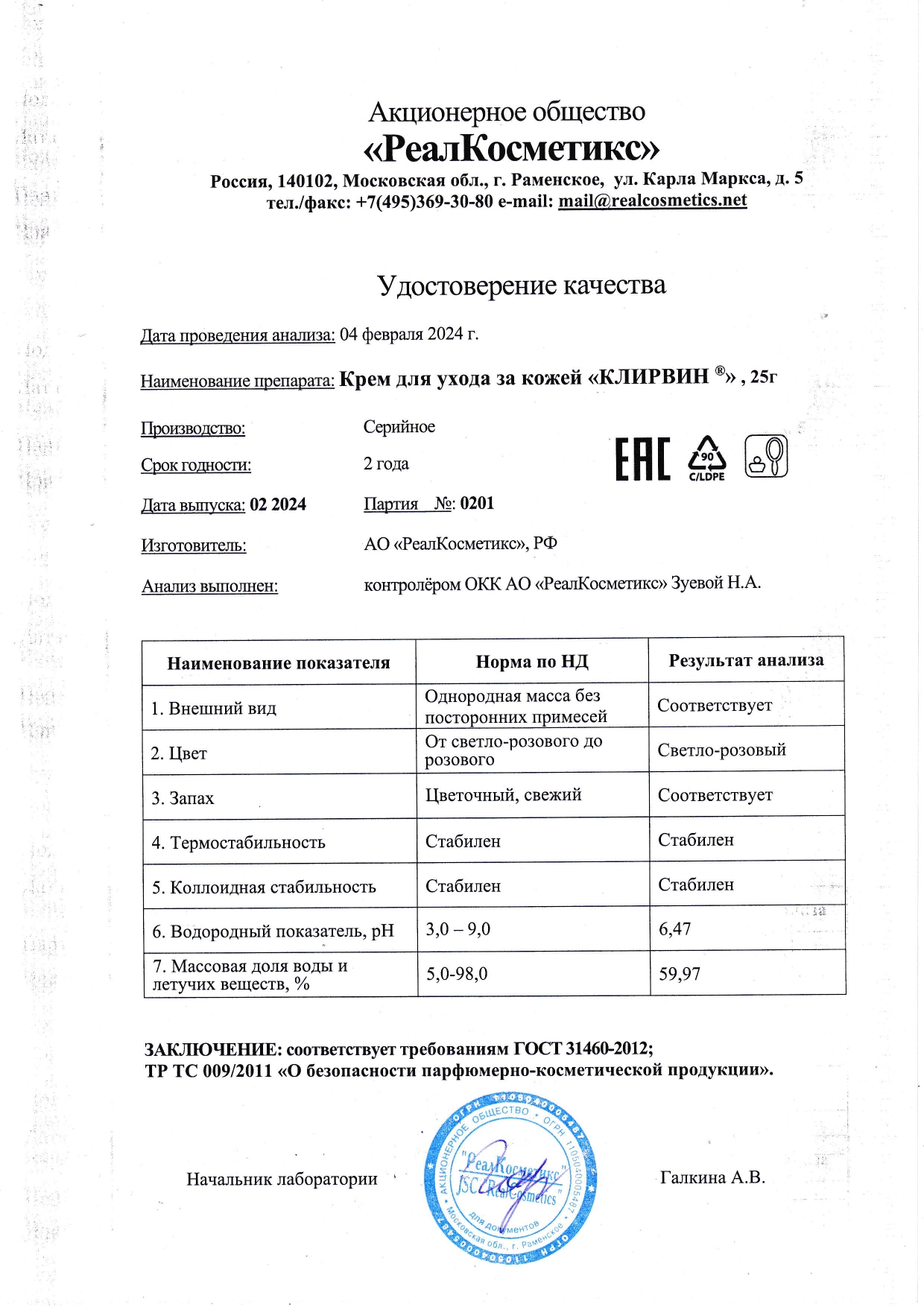 Паспорт №0220240201